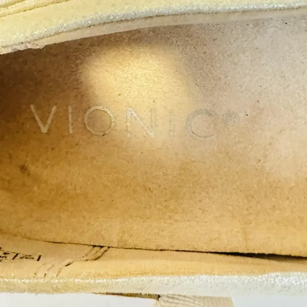 Vionic Shoes Women 6 Beige Leather Ellery Mary Jane Wedge Comfort Flats Orthotic